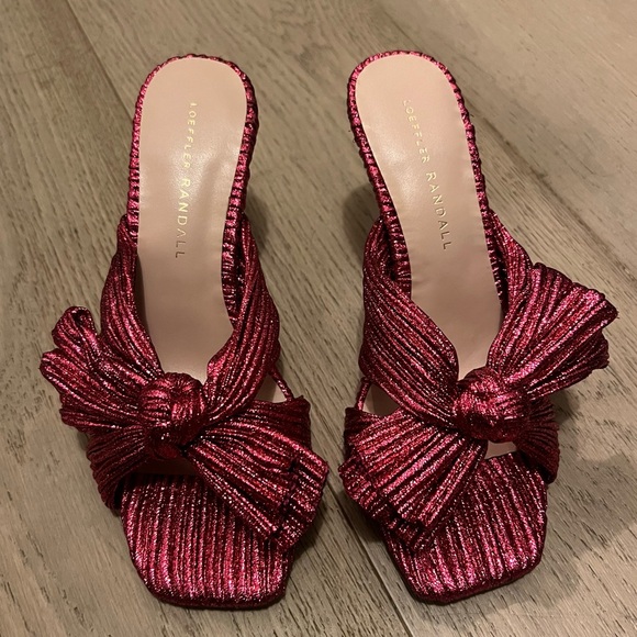 New Loeffler Randall Claudia Top Knot Sandal Heels - Picture 5 of 13